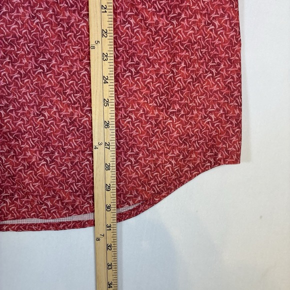 Tommy Bahama Island Zone Hawaiian Shirt Mens X Large Red Stretch Button Up - Picture 5 of 7